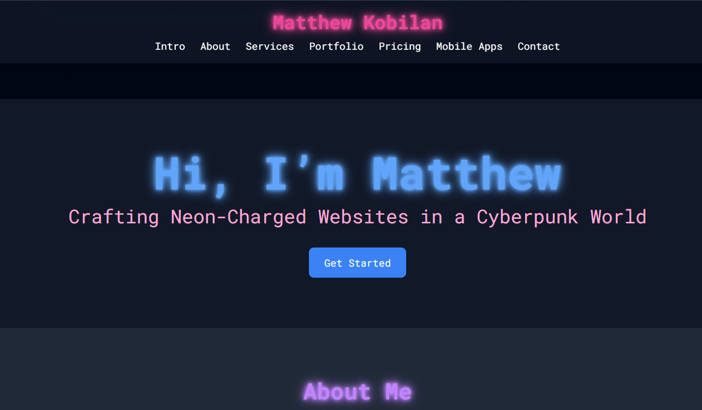Matthew Kobilan - Personal Website and Portfolio